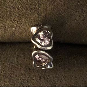 Kay Jewelers 925 pink hearts charmed memories spacer bead